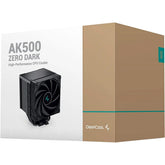 Deepcool Ak500 Zero Dark Cpu Air Cooler 240w Tdp Giant Heatsink 90mm Thickness With 5 Copper Heat Pipes Bbht Technology 120mm Pwm Fan For Amd & Intel - CompuMe